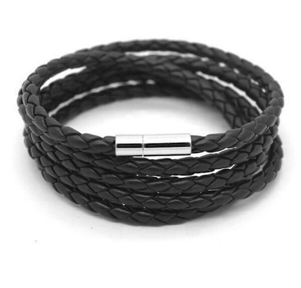 Men's multi-layer braided twist bracelet Korean hot style le