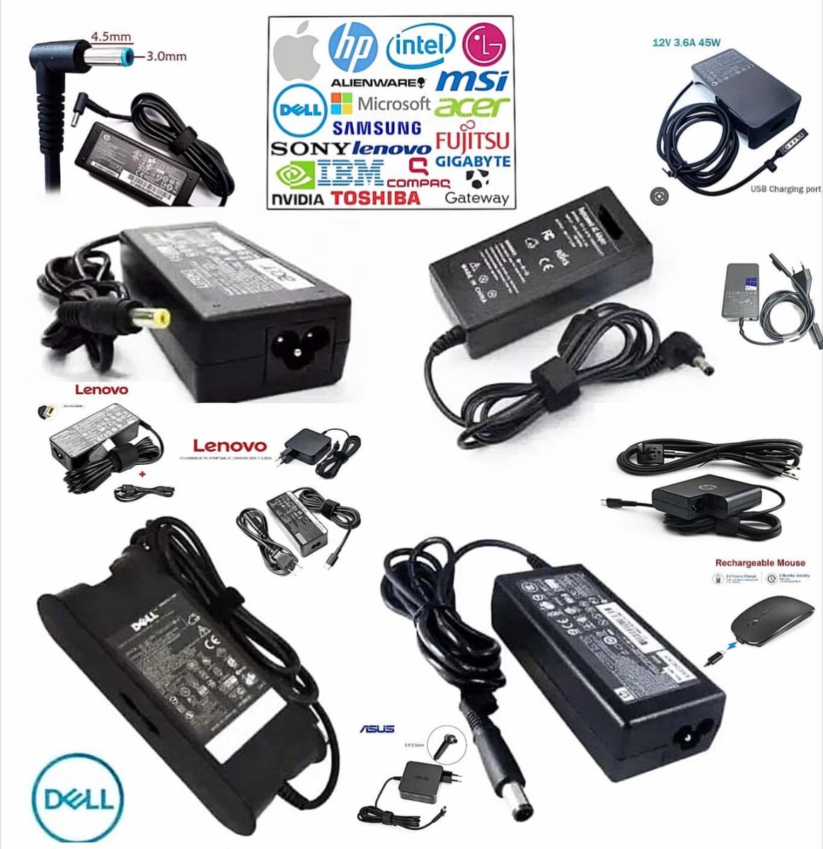 Toutes marques de chargeur PC