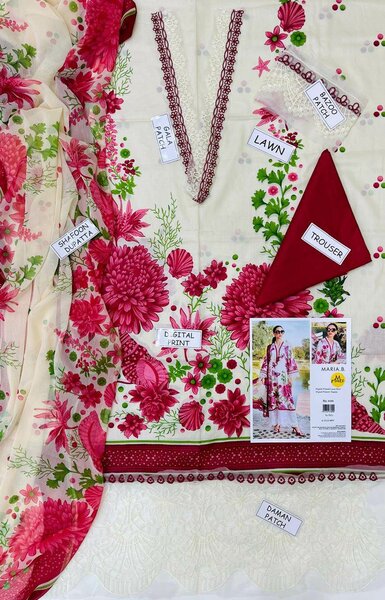 Printed lawn suit