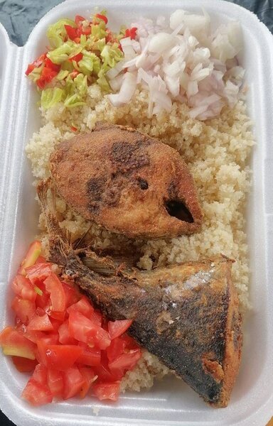 Attieké et Poisson frit