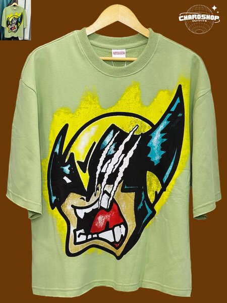 T-shirt graphique vert homme