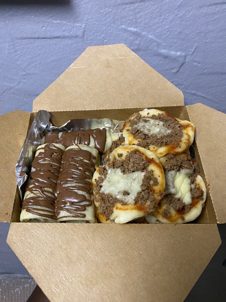 Crêpes au nutella, mini pizzas