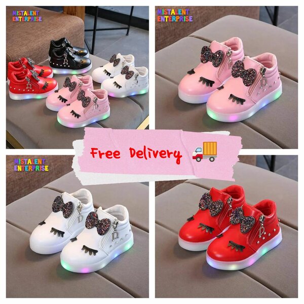 Mistalent Baby Girls Beautiful boots with cute lash and bow