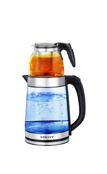 Электрический двойной чайник изготовлен из высококачественно