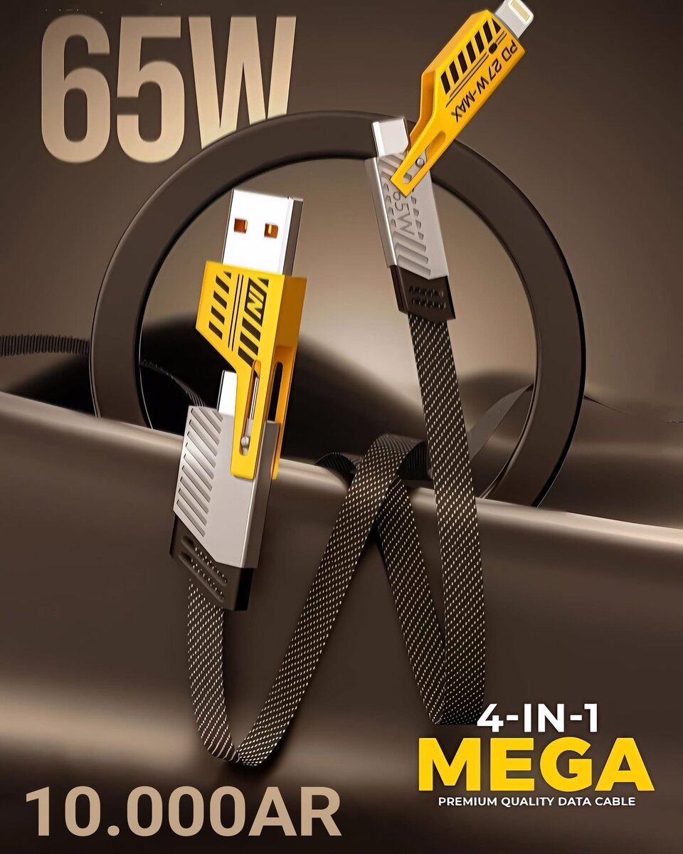 2 à 1500f Câble 4en1