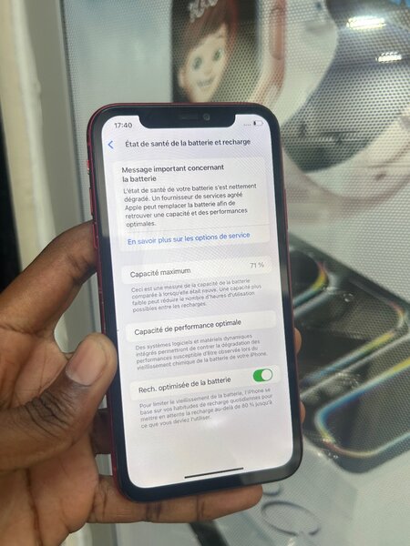 Smartphone Apple Rouge