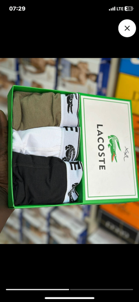 Boxer Homme Lacoste Pack 3