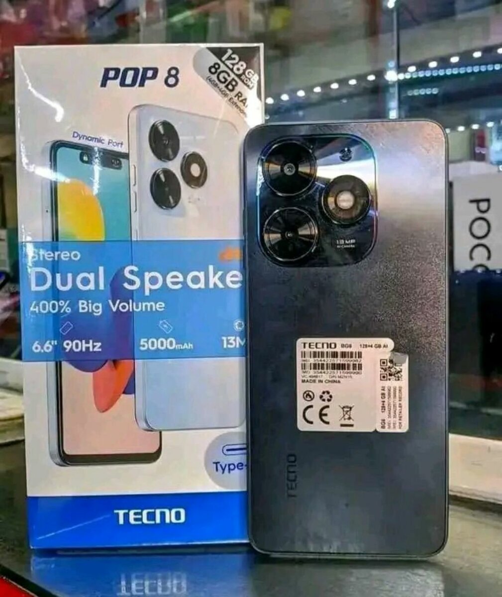 Tecno Pop 8 - Smartphone 128GB