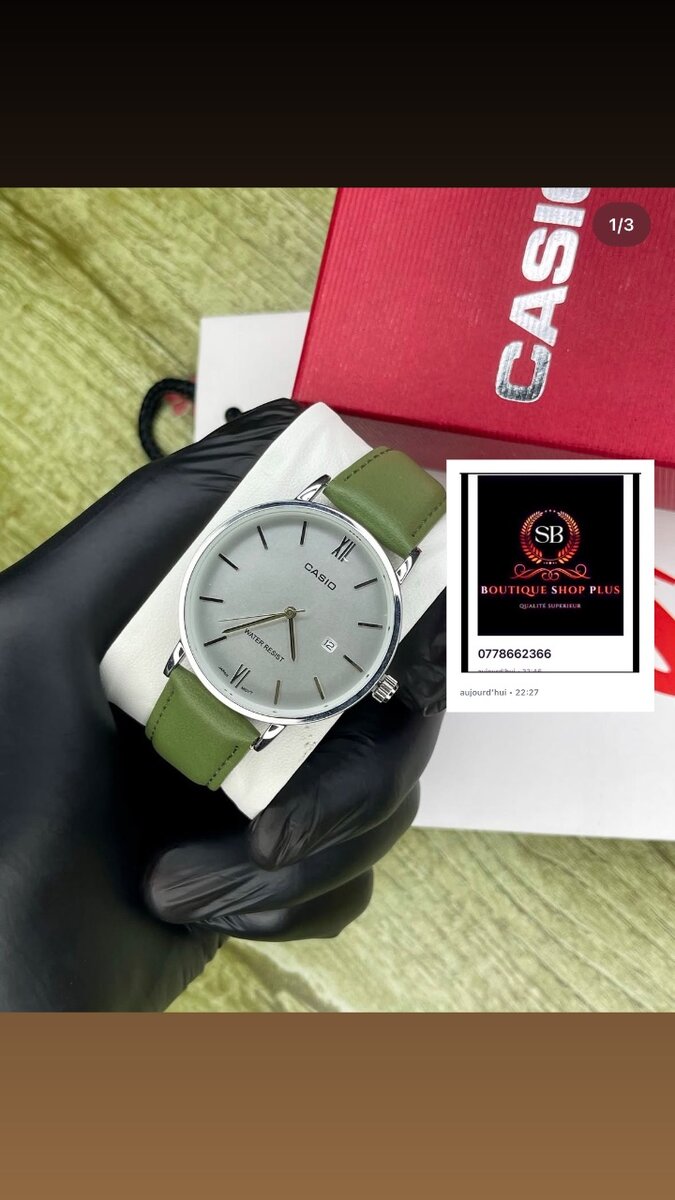 Montre Casio authentique avec sa boîte