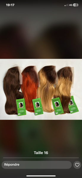 Perruque 2tons de taille de 12 jusquà 16