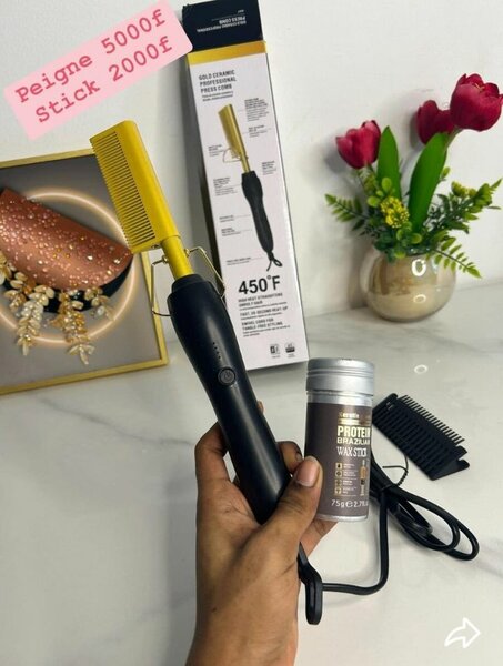 Peigne Lisseur  +cire coiffant