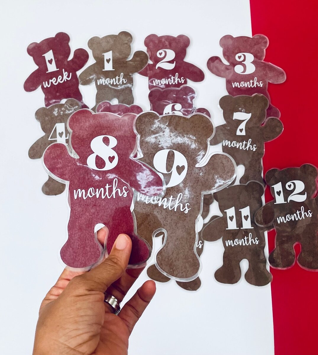 Baby milestone cards