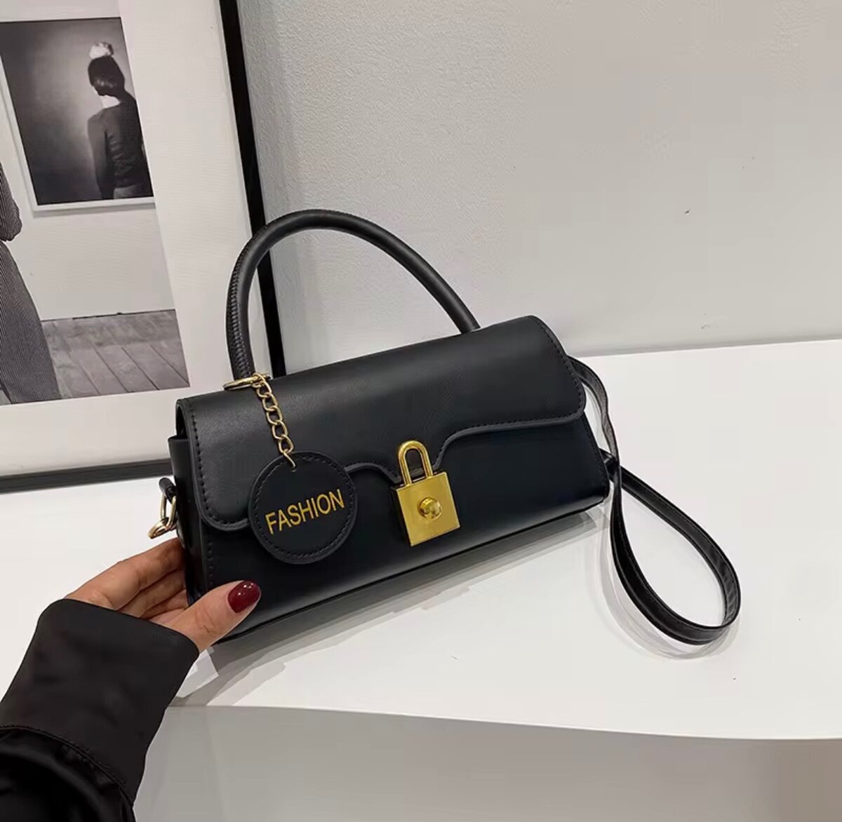 Sac à main tendance avec cadenas