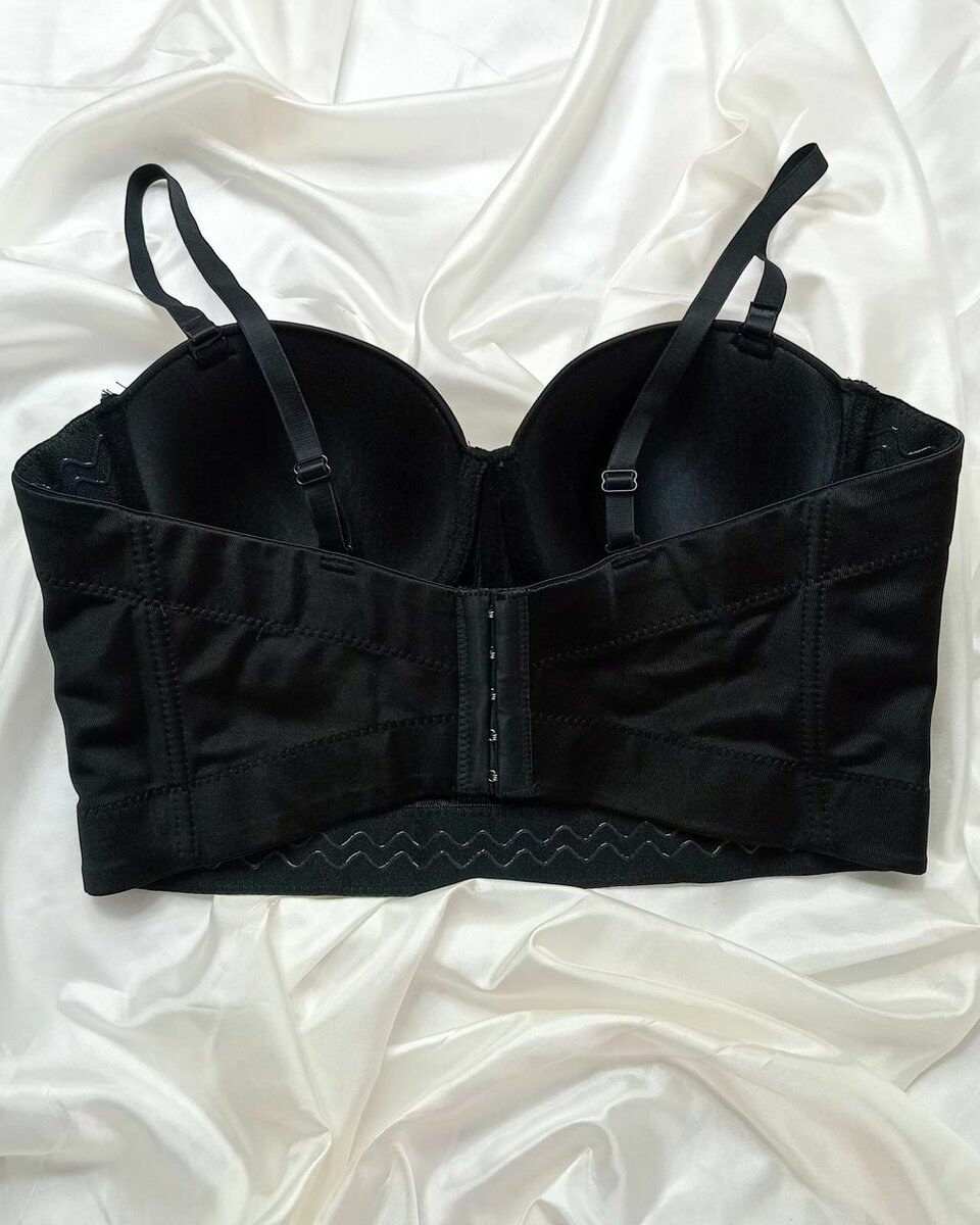Soutien-gorge bustier noir élégant