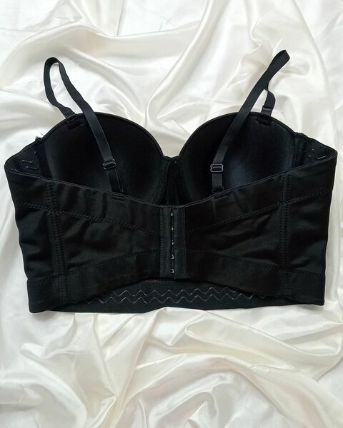 Soutien-gorge bustier noir élégant