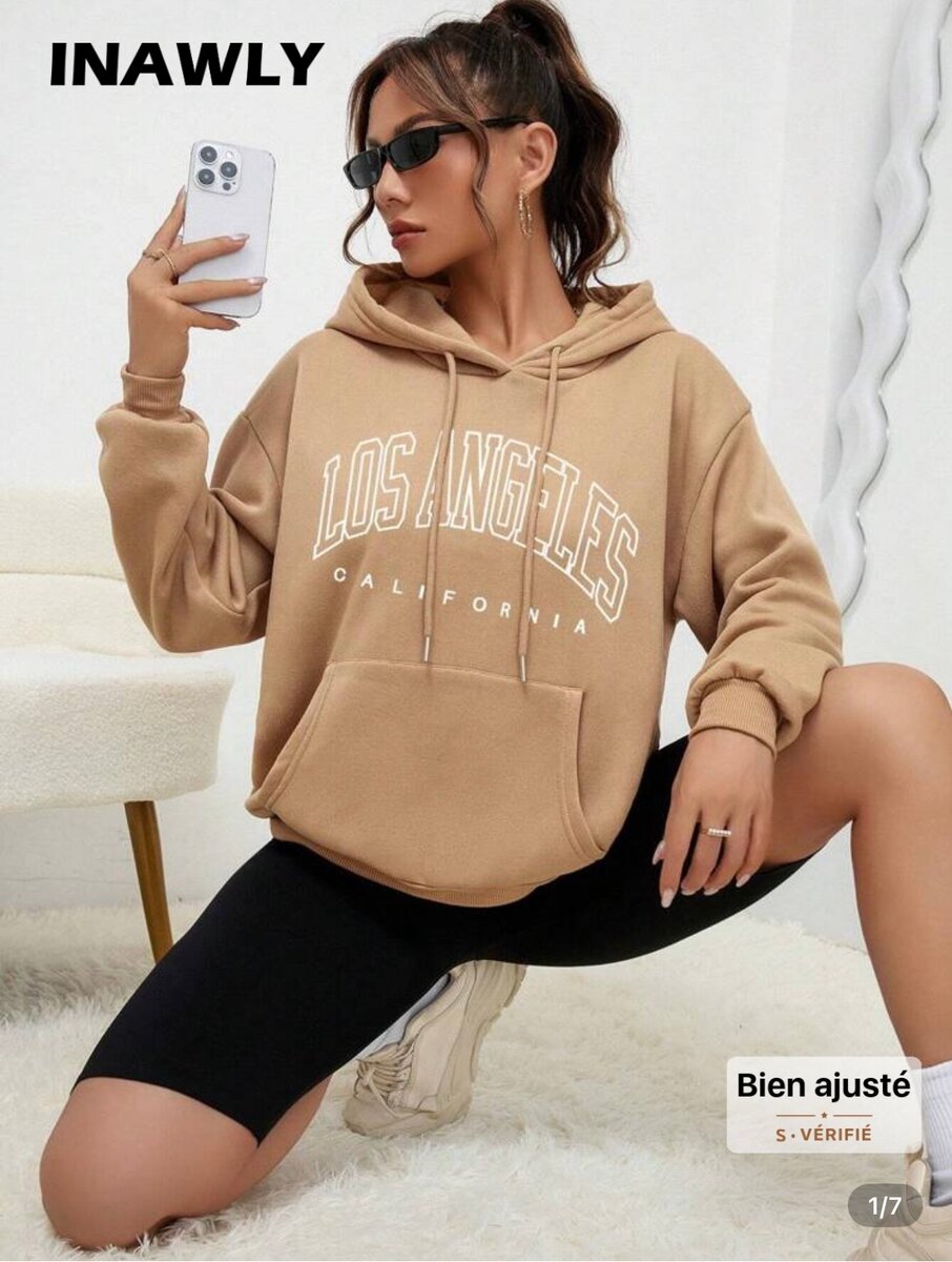 Sweat à Capuche Style Californien