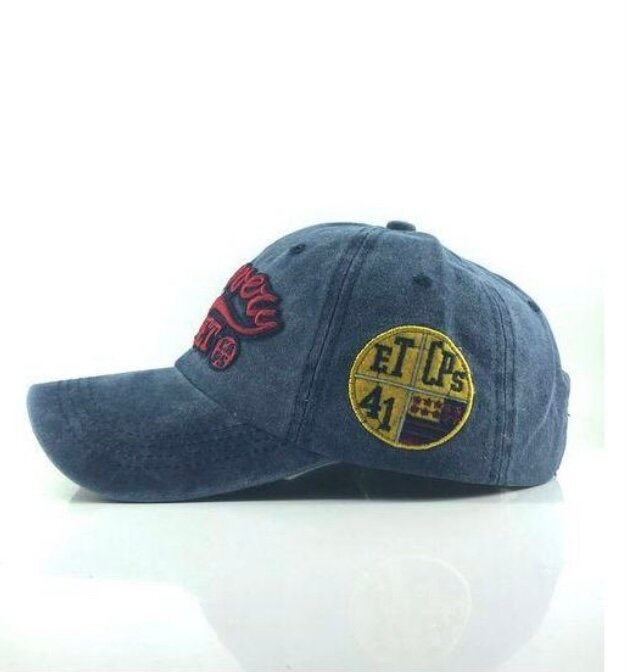 Casquette en denim style vintage