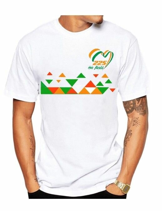 T-shirt coloré Côte d'Ivoire