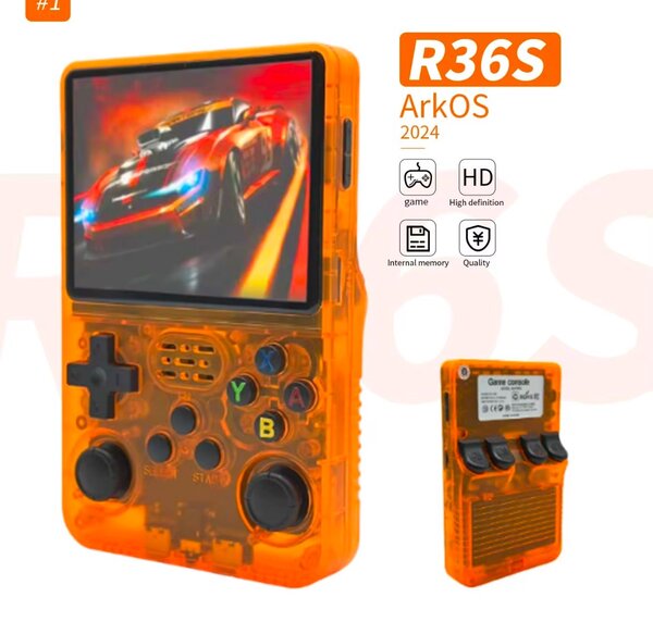 R36S ArkOS Handheld Game Console