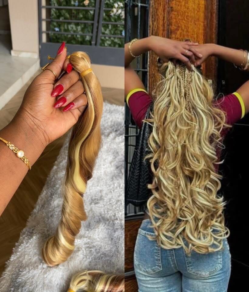 Extensions de Tresses Bouclées