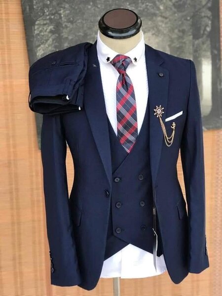 black men's suit