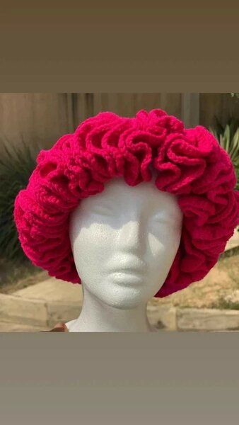 Crotchet Ruffle Hat
