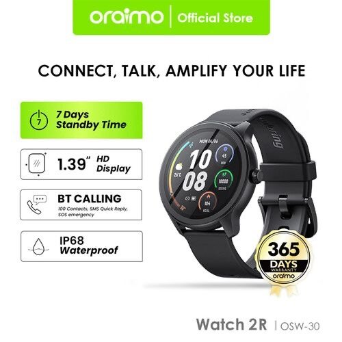 Oraimo Watch 2R (Osw-30) Montre Connectée Multifonctions App