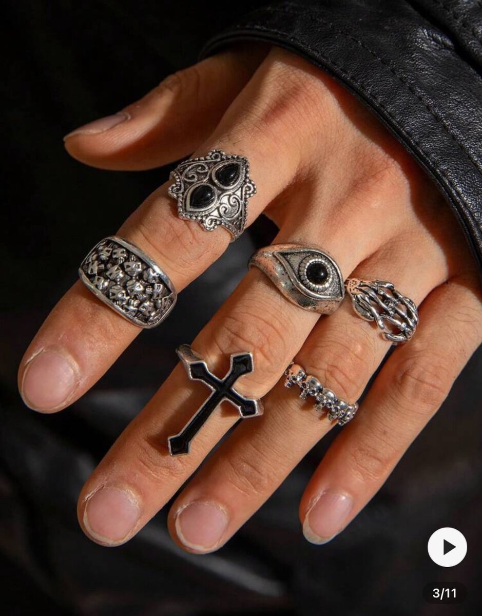 Bagues Gothiques en Argent