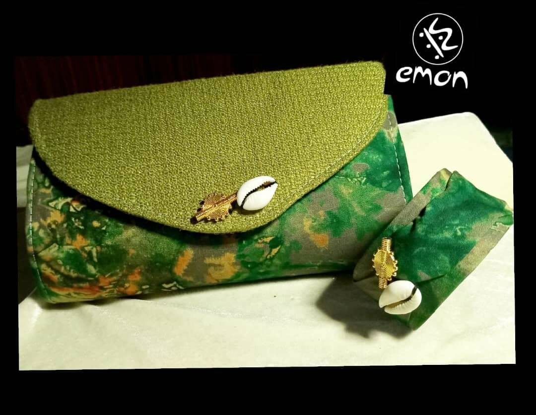 Pochette et bracelet ethniques