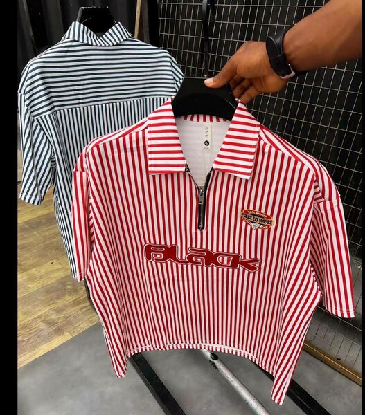 Polo Rayé Hommes Élégant