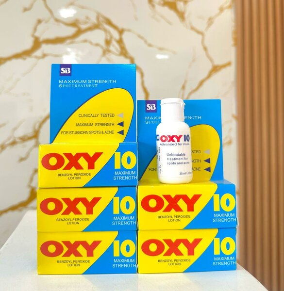 OXY 10 benzoyl peroxide acne treatment lotion