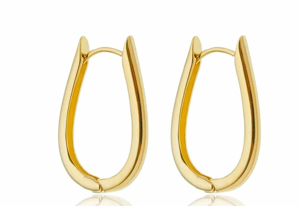 Boucles d'oreilles dorées élégantes