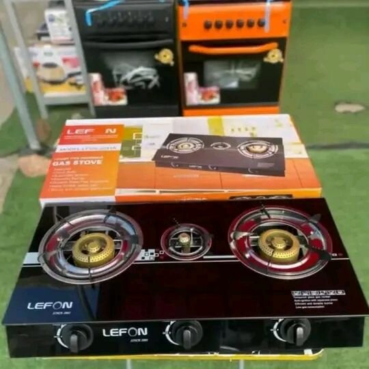 Lefon 3 in 1 Gas stove Automatic Tempered Glass