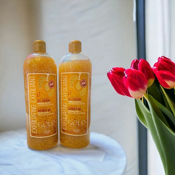 Fair and White Gold Shower Scrub Gel