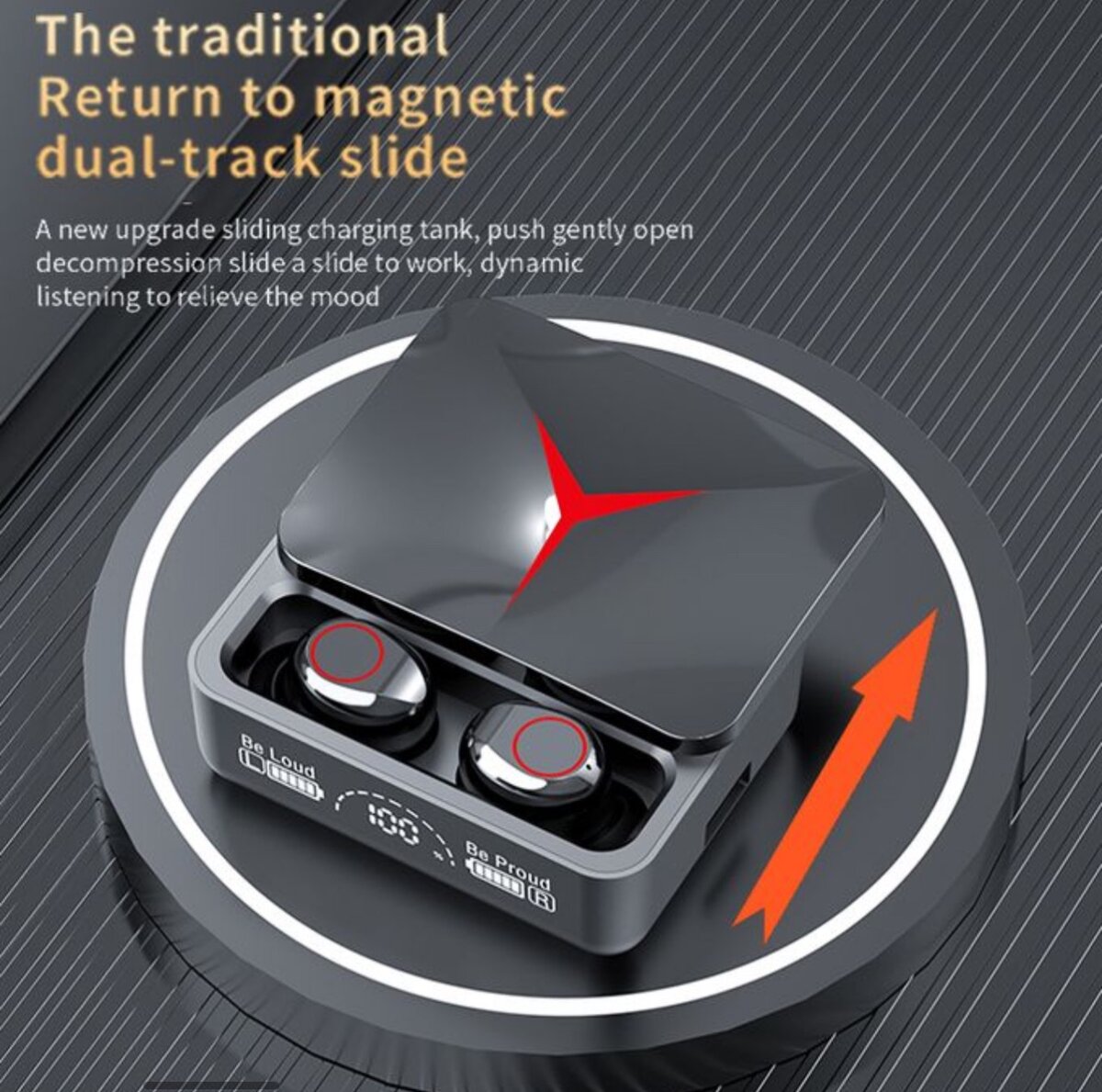 Oreillette Bluetooth 5.3 Finger Touch - Noir