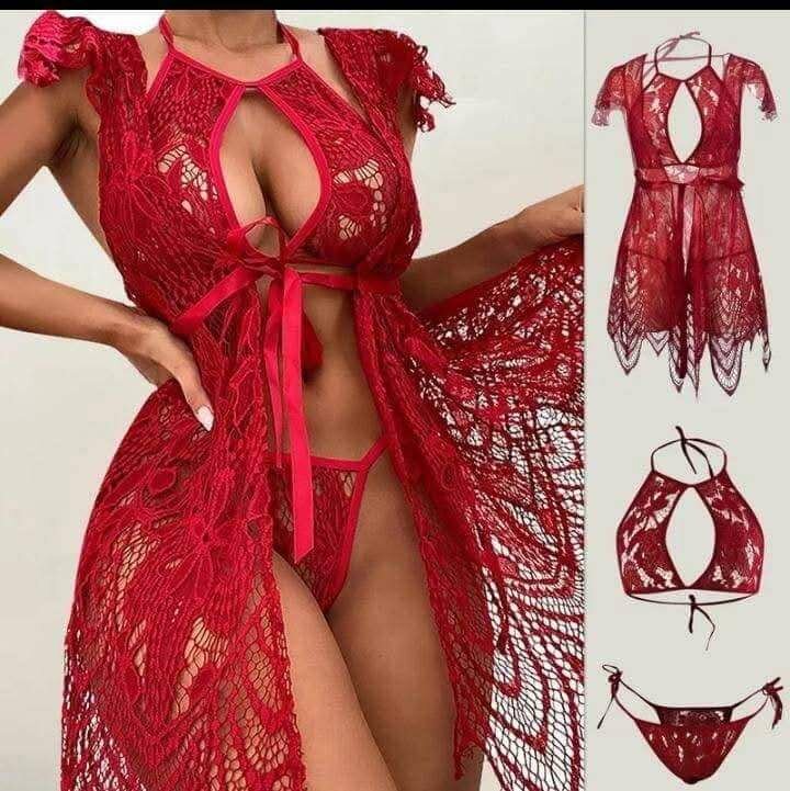 Ensemble lingerie dentelle sexy