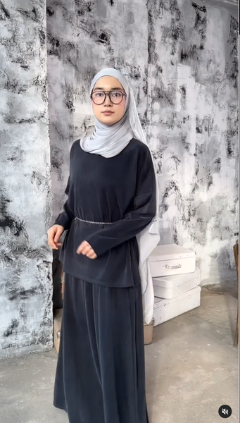 Двойка лонглсив с юбкой 