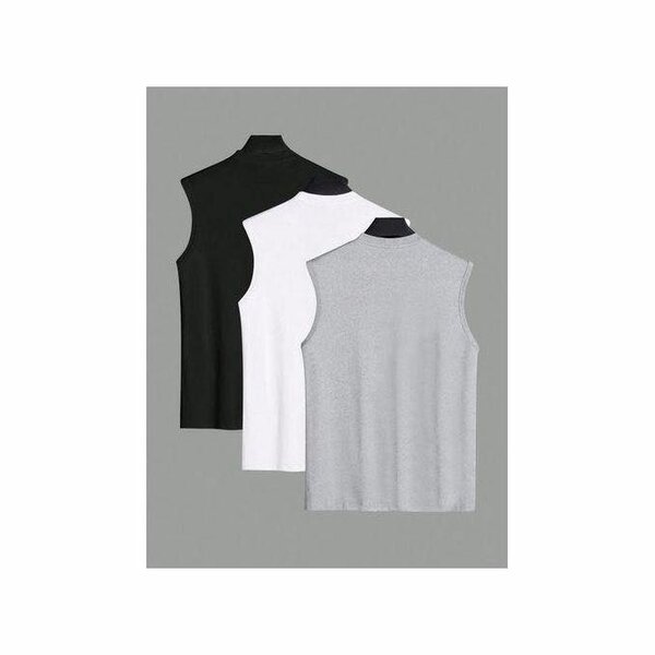 3 Tshirt sans manche Cotton