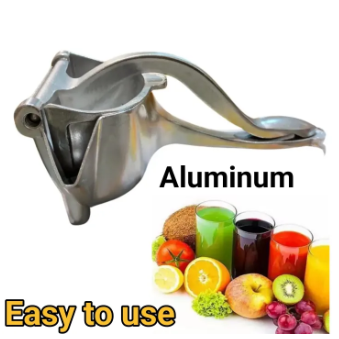 Manual Juicer, Fruit Press Juicer Made Of Heavy Duty Aluminum Alloy For Oranges, Lemon, Water Melon, Pomegranate, Silver Colour