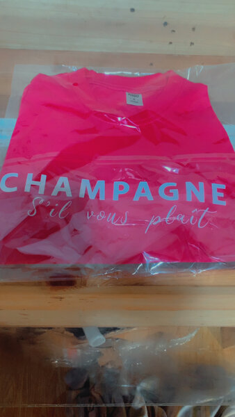 T-shirt rose "Champagne"