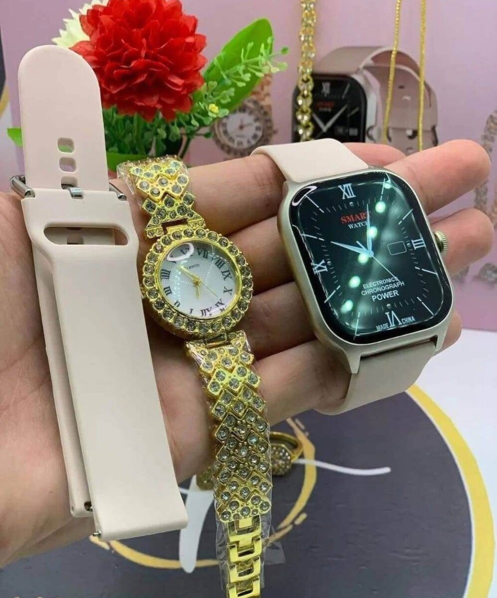 Ensemble bijoux et montre conn