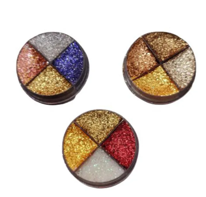 Glitter eyeshadows pack of 3
