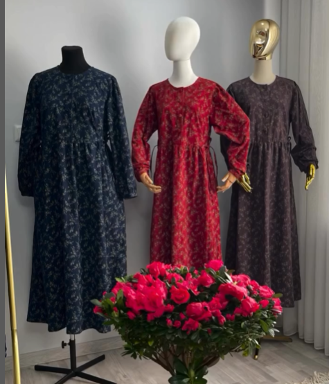 Платье из фланели - это сочетание уюта и элегантности.