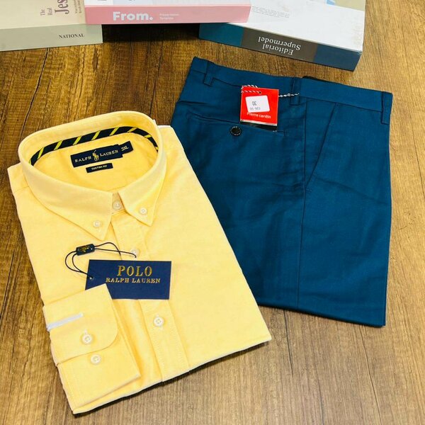 Polo Ralph Lauren Long Sleeves Shirts with material Trousers