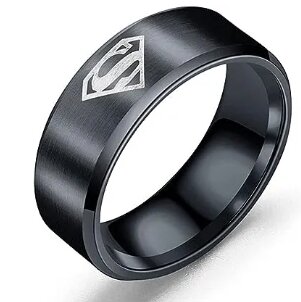 New Stylish Super Man Logo Ring For Men And Boy