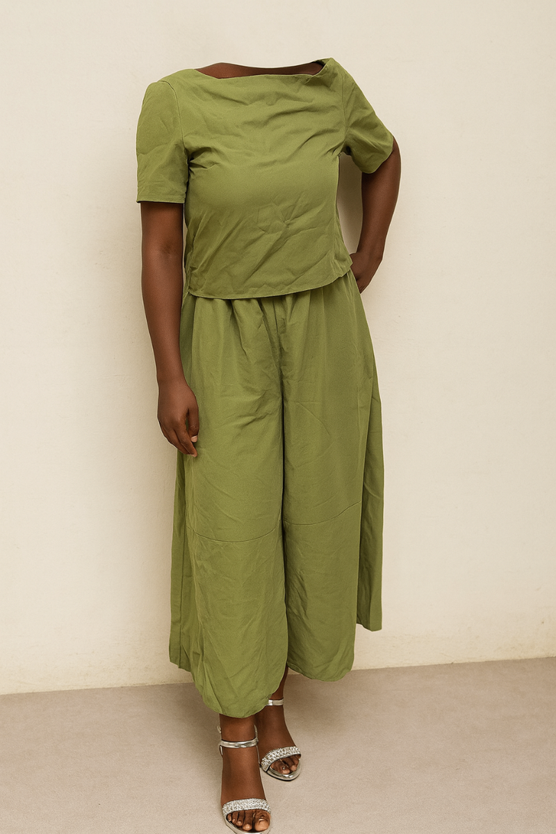 Ensemble vert élégant