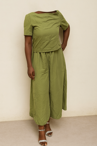 Ensemble vert élégant