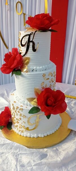 Gâteau de mariage élégant