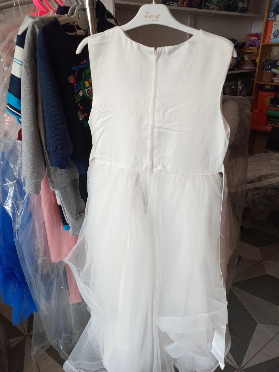 Beaded sequin white dress (big