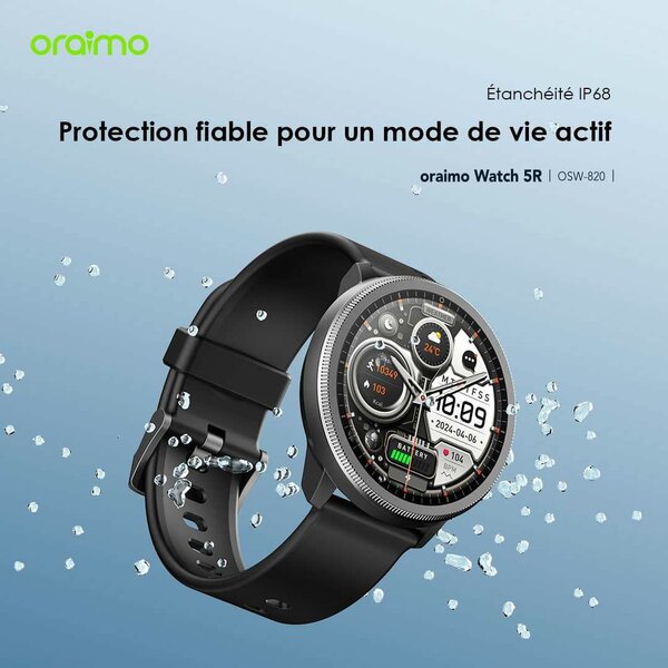 Smartwatch Oraimo étanche IP68